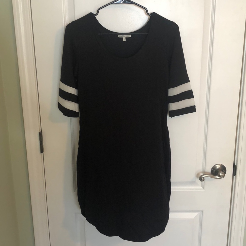 Black t-shirt dress